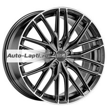 OZ 9,5x20/5x112 ET35 D75 Gran Turismo HLT Star Graphite Diamond Lip